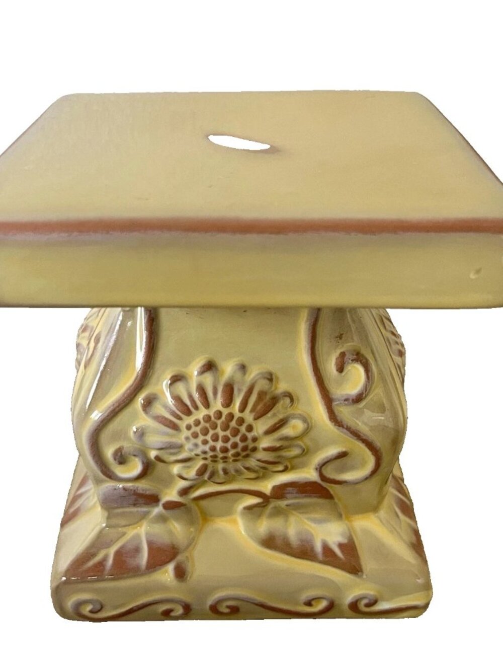 Southern Living at Home Tuscan Glazed Candle Stand ~ Excellent Pre-Owned Cond ~